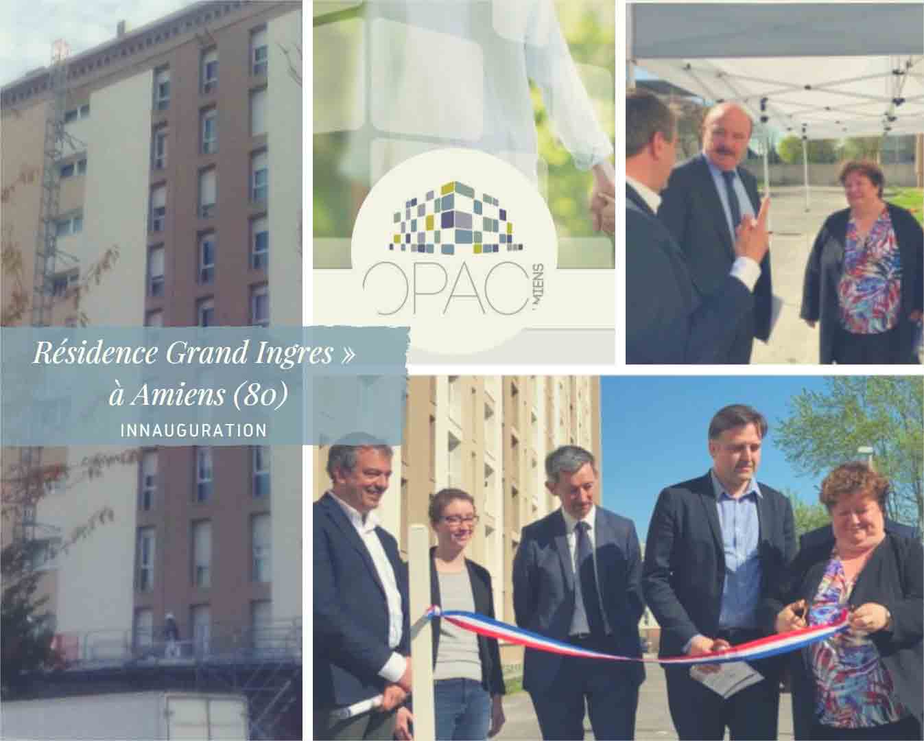 Inauguration de la réhabilitation de la résidence Grand Ingres Inauguration Opac d'Amiens