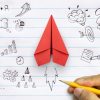 NEPSEN, membre de la 1ère promotion de l’Accélérateur Transition Énergétique ! Business success, innovation and solution concept, Red paper plane and business strategy with hand drawing on notebook