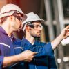 PROREFEI, il est encore temps de vous former ! industry engineer team worker teaching help friend operate control heavy machine in factory
