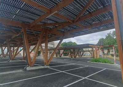 Installation d’ombrières photovoltaïques | Université de Bordeaux