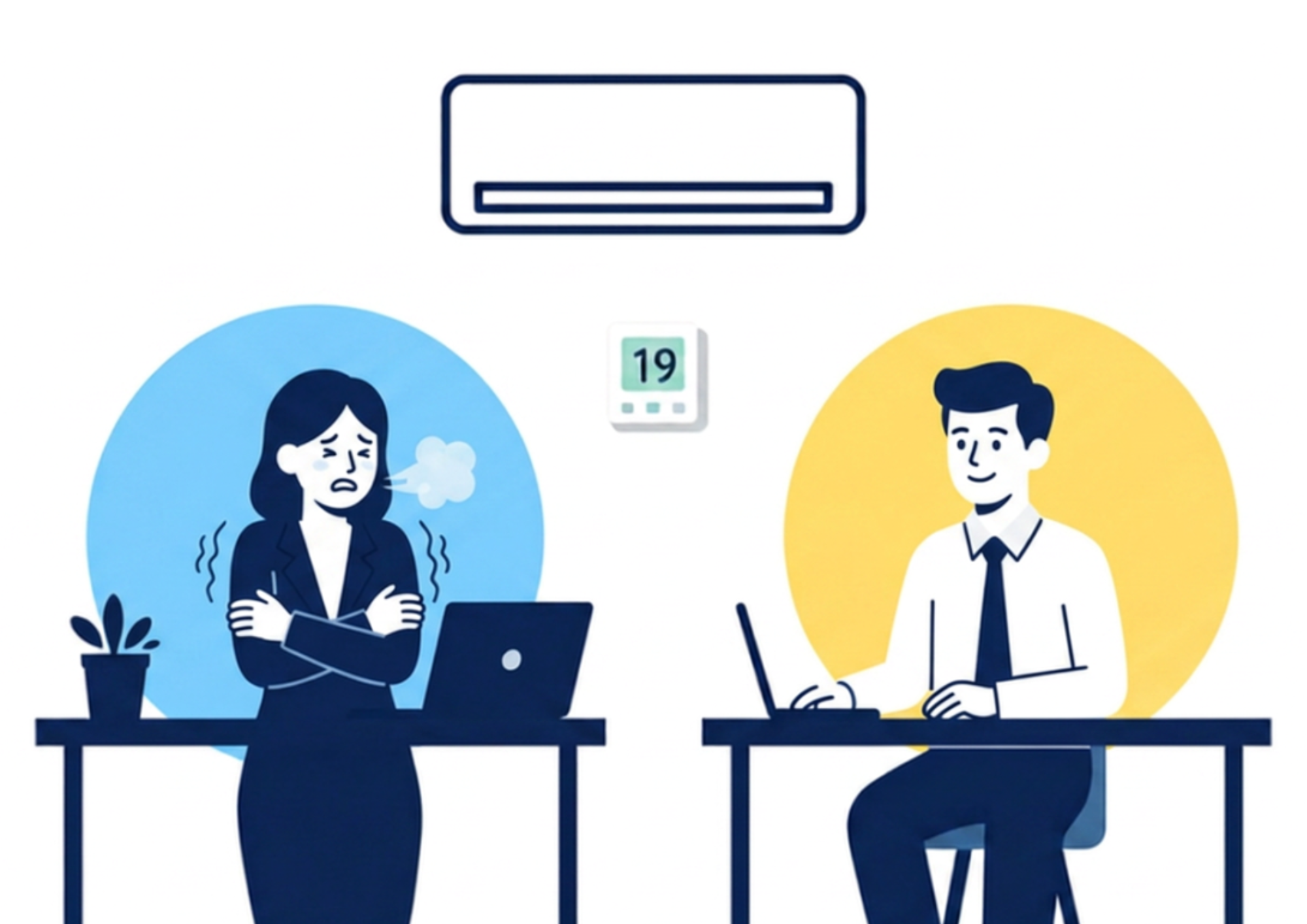 Temperature femme VS homme